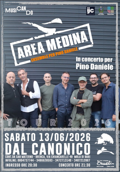 AREA MEDINA ensemble per Pino Daniele