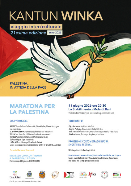 Kantun Winka 2026- Maratona musicale per la Pakestina