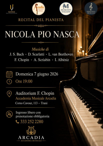 Recital del Pianista Nicola Pio Nasca