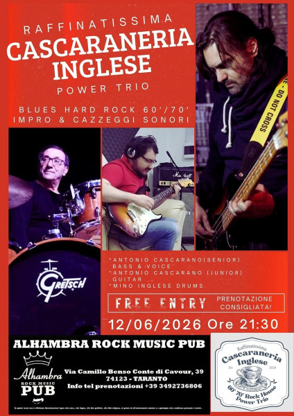 CASCARANERIA INGLESE LIVE ALHAMBRA ROCK MUSIC PUB
