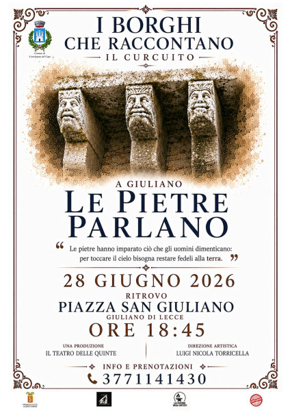 A GIULIANO LE PIETRE PARLANO