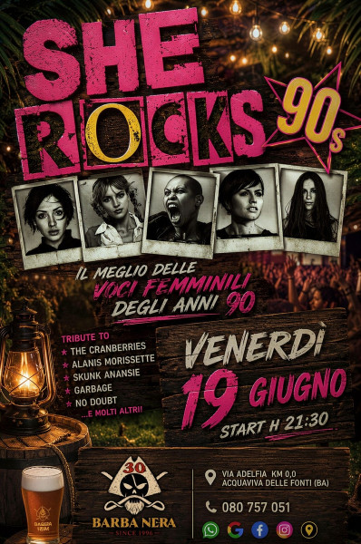 Sherocks90s live sotto le stelle... Il meglio delle voci femminili anni 90 tutte in una notte
