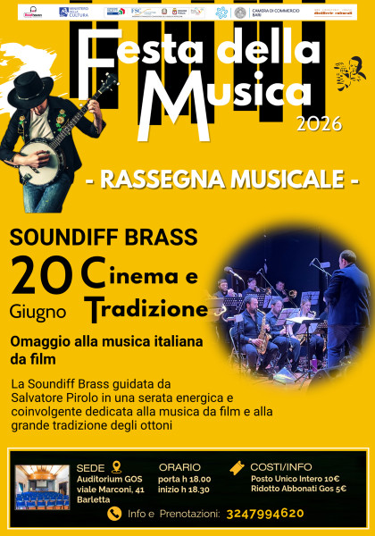 Festa della Musica 2026 a cura di Beathoven APS | SOUNDIFF BRASS