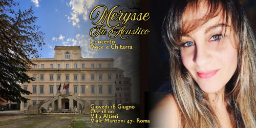 Merysse in Acustico: concerto a Villa Altieri