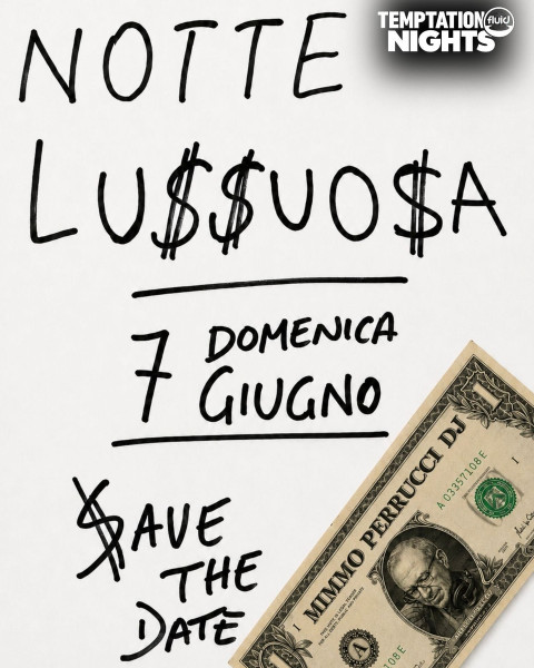 "Notte Lussuosa" con drink a tema & Mimmo Perrucci Dj set, domenica 7 giugno al Fluid di Manduria