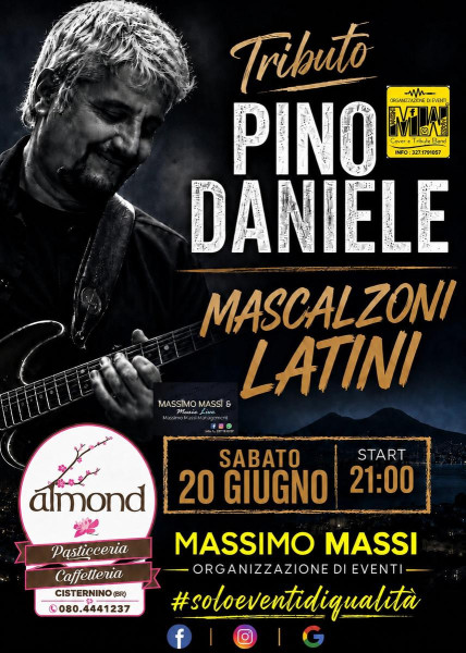 La cover di Pino Daniele  all`Almond di Cisternino  (br)