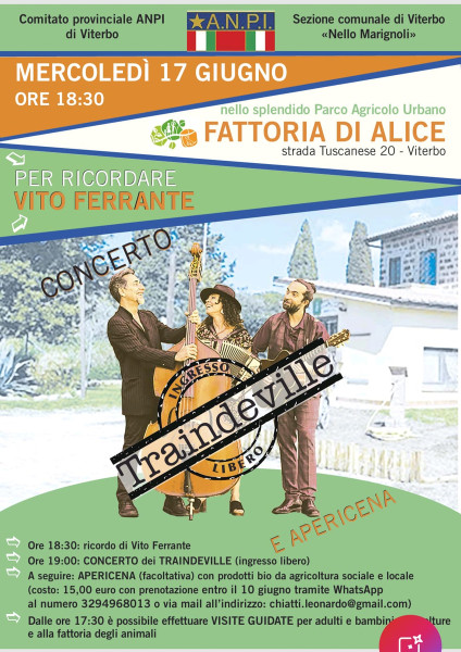 Traindeville in concerto alla Fattoria di Alice