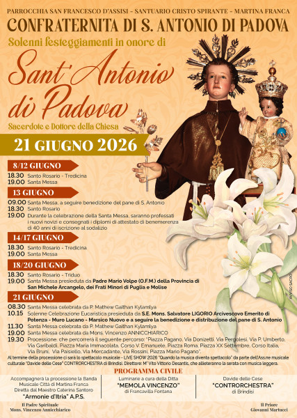 Festa e processione di Sant'Antonio di Padova