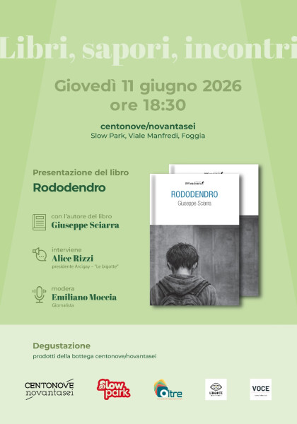 Rododendro, presentazione del romanzo di Giuseppe Sciarra