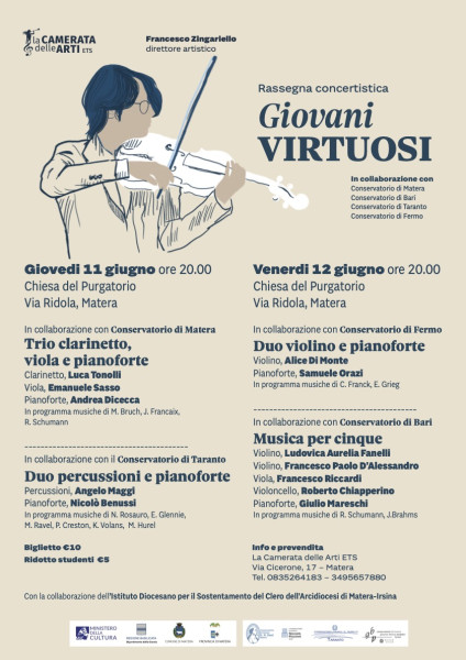 I talenti della musica classica: al via la rassegna Giovani Virtuosi