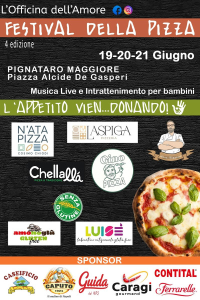 Festival della Pizza 2026: gusto e solidarietà a Pignataro Maggiore per i bambini del Pausilipon