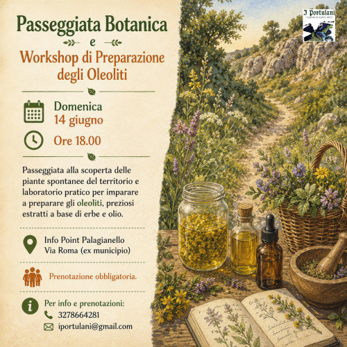 Passeggiata botanica e workshop di preparazione degli oleoliti