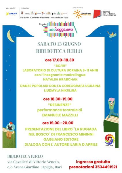 Biblioteca Iurlo adoleggiamo-ambasciatori della lettura