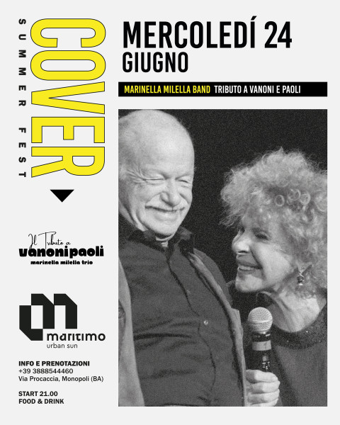 Il tributo a Vanoni & Paoli - Marinella Milella band live at Lido Maritimo