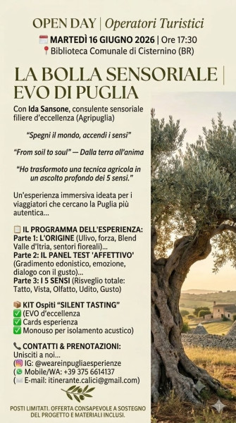 La bolla sensoriale EVO di Puglia