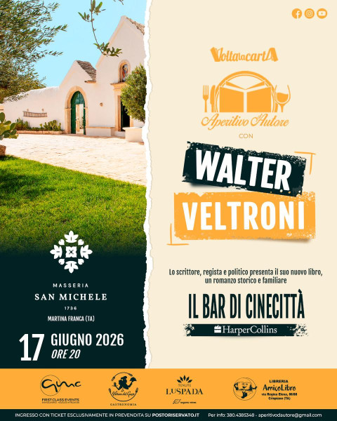 Aperitivo d'Autore con Walter Veltroni