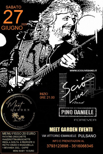 Sciò Live Band Pino Daniele Forever in concerto