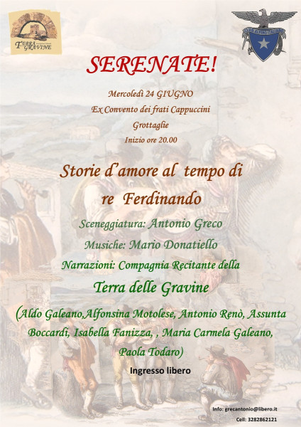 SERENATE! Storie d'amore al tempo di re Ferdinando