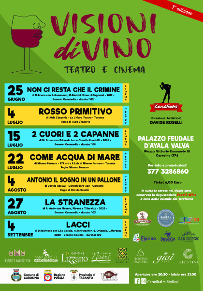 VISIONI di VINO - Teatro e Cinema