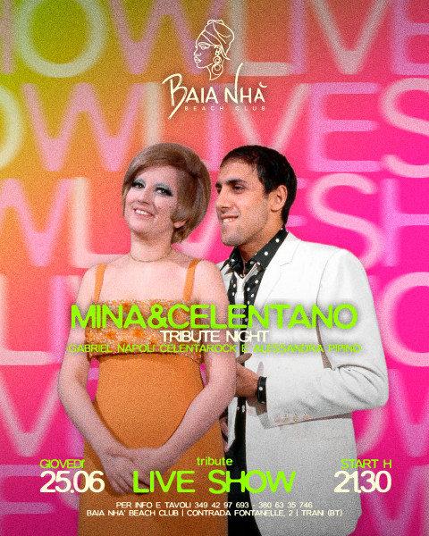 Mina & Celentano tribute night live a Trani