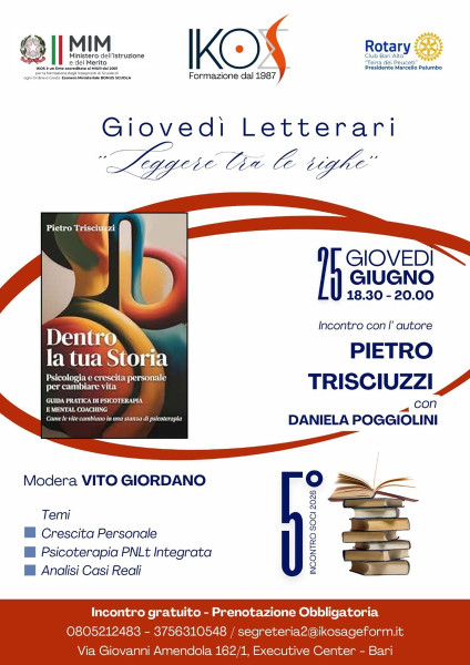 IKOS con Pietro Trisciuzzi e il libro Dentro la tua storia