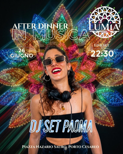 Paoma in Consolle al Lumia: Notte Tech House e Afro House
