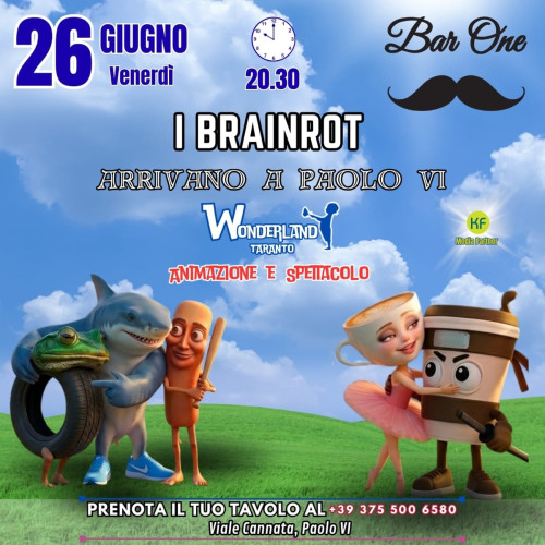 I Brainrot sbarcano al Bar One: a Taranto arriva il trend che fa impazzire il web