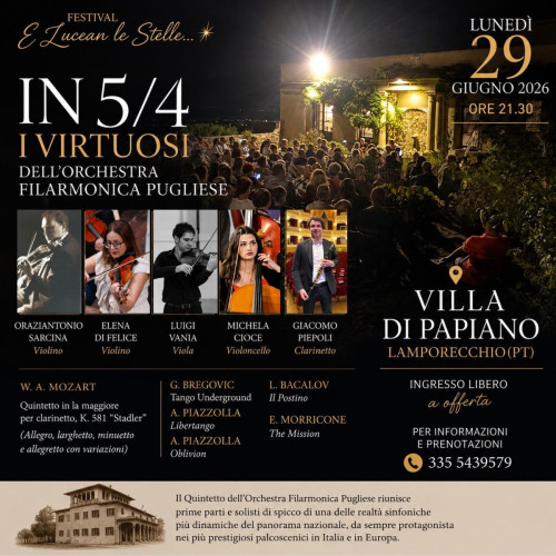 IN 5/4 - I virtuosi dell'Orchestra Filarmonica Pugliese