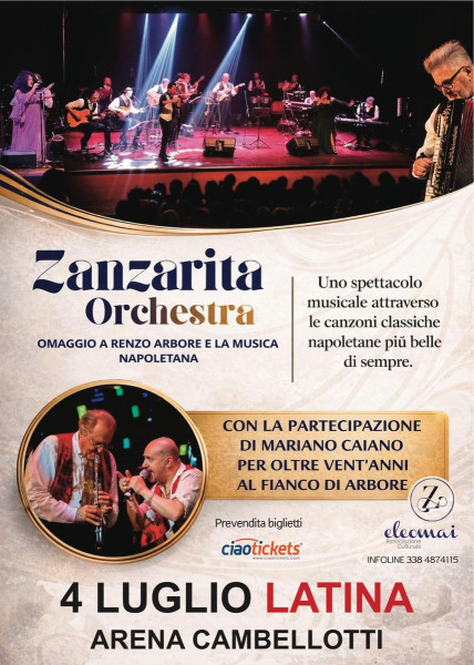 Zanzarita orchestra Omaggio a Renzo Arbore