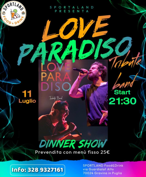 Love Paradiso tribute Tommaso Paradiso e Thegiornalisti @ Sportland Gravina