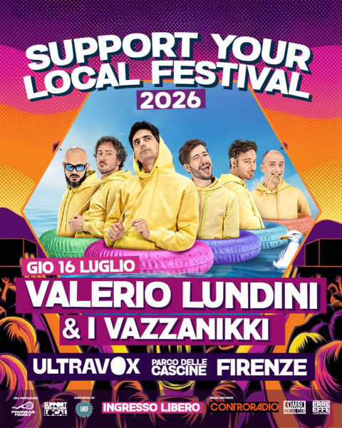 Support Your Local Festival con Valerio Lundini & VazzaNikki