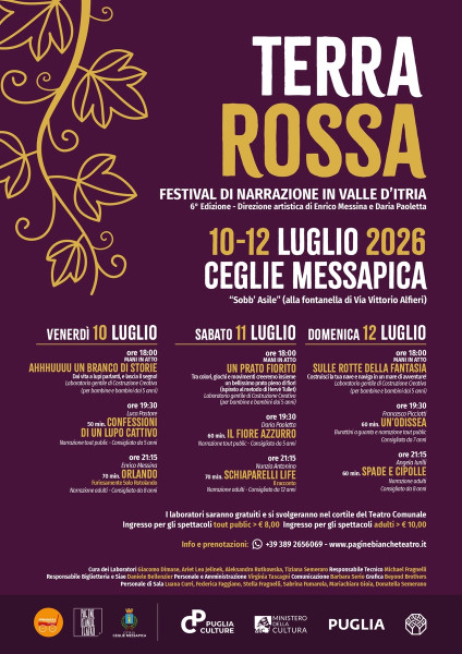 TERRA ROSSA - Festival di Narrazione in Valle d'Itria