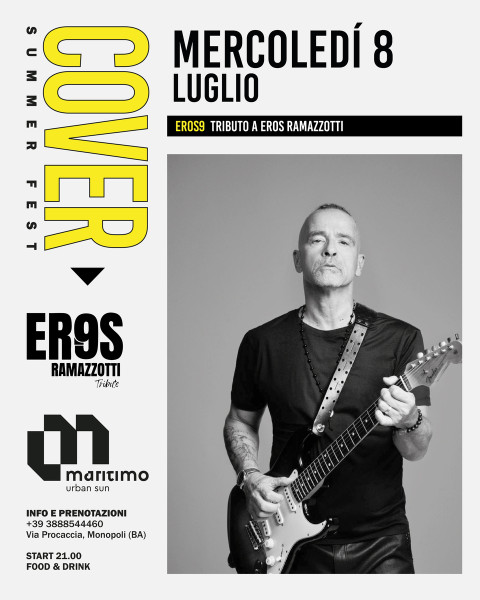Eros9 - tributo a Eros Ramazzotti live at Lido Maritimo