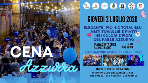 Cena Azzurra nel Borgo Antico di Casamassima