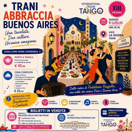 Cena condivisa a Ritmo di Tango