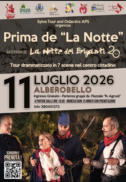 "Prima de La Notte" anteprima teatrale de La Notte dei Briganti