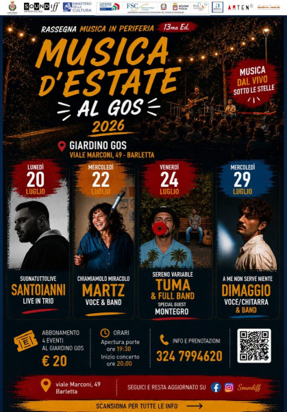 Musica d'Estate al GOS 2026