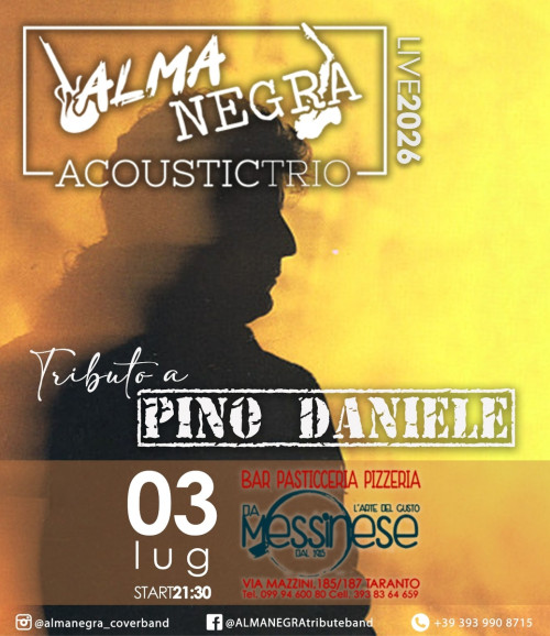 ALMANEGRA Pino Daniele Tribute Band al Bar Messinese