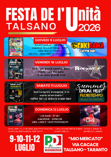 Festa De L'Unità 2026