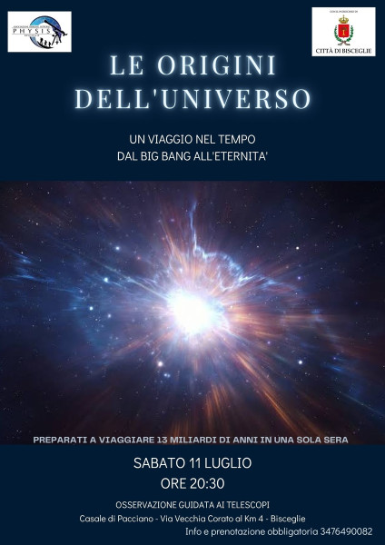 Le Origini dell'Universo: Un viaggio nel tempo dal Big Bang all' eternità