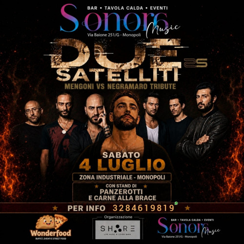 Due Satelliti - Mengoni vs Negramaro tribute band live at Sonora Club