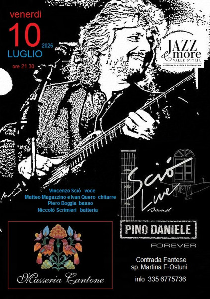 Sciò Live Band Pino Daniele Forever in concerto