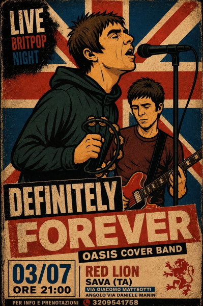 Oasis Cover Band - Live al The Red Lion Sava