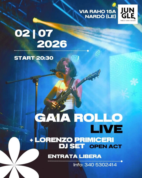 Gaia Rollo live al Jungle Parco Raho