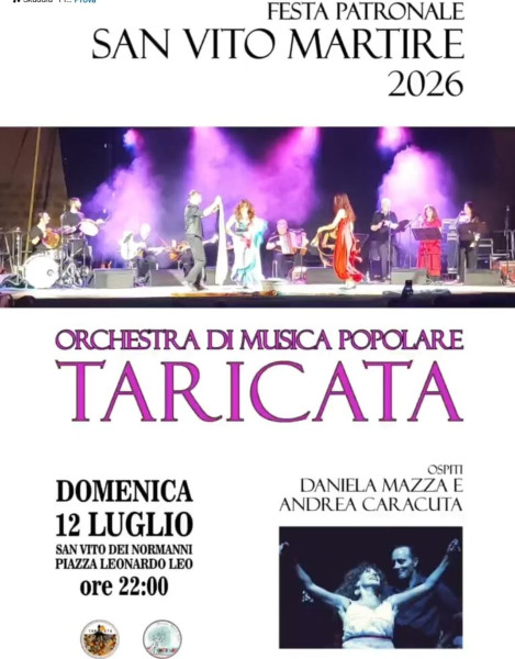 Pizzica e musica folk con la "Taricata" per la festa patronale