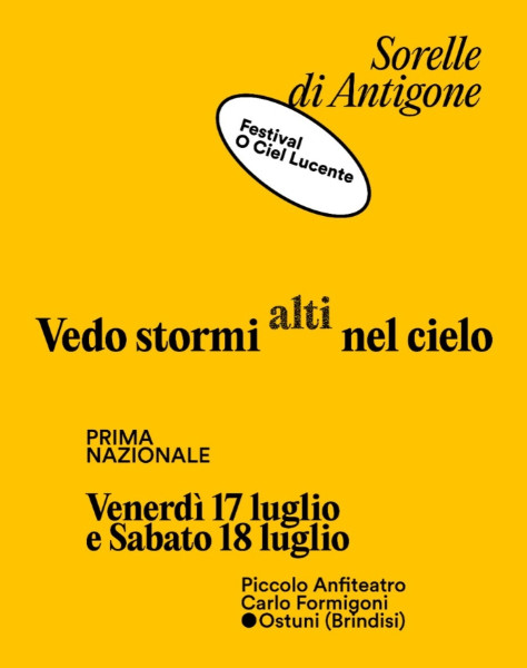 Vedo stormi alti nel cielo