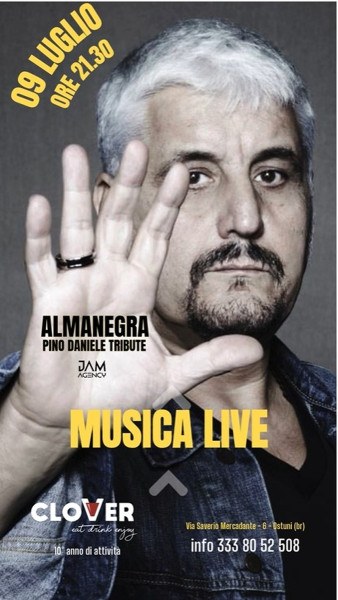 ALMANEGRA Pino Daniele Tribute Band al CLOVER