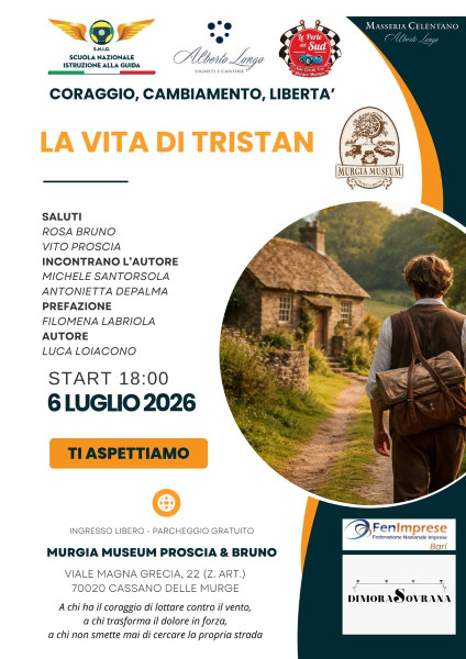 Cassano delle Murge, al Murgia Museum la presentazione de "La vita di Tristan": un viaggio tra coraggio, cambiamento e libertà