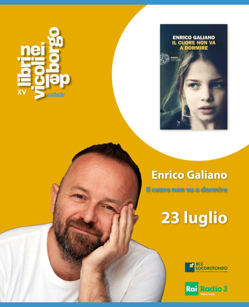 Enrico Galiano presenta " Il cuore non va a dormire"