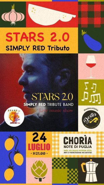 Gran concerto dei SIMPLY RED Tributo by STARS 2.O at Chorìa - Note di Puglia BARI